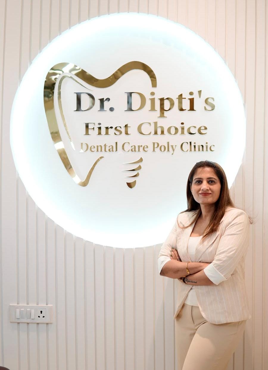 Portrait of Dr. Dipti, dentist at First Choice Dental Clinic, Sarkanda, Bilaspur